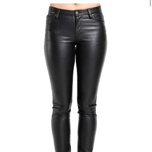 Tripp NYC Black Faux Leather Pants